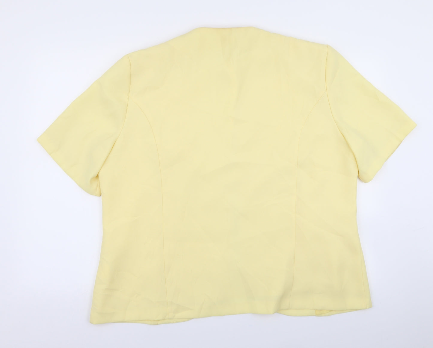 espoir Womens Yellow   Jacket Blazer Size 22