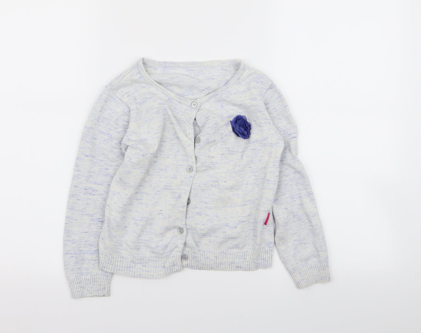 Nutmeg Girls Grey   Cardigan Jumper Size 7-8 Years