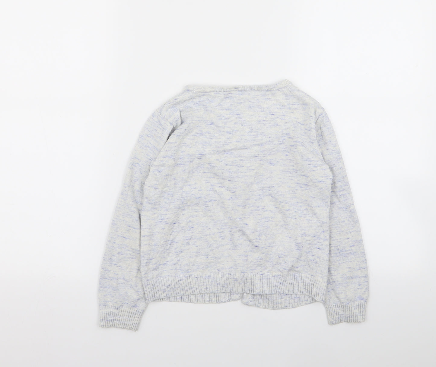 Nutmeg Girls Grey   Cardigan Jumper Size 7-8 Years