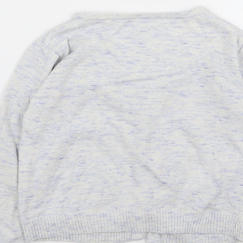 Nutmeg Girls Grey   Cardigan Jumper Size 7-8 Years