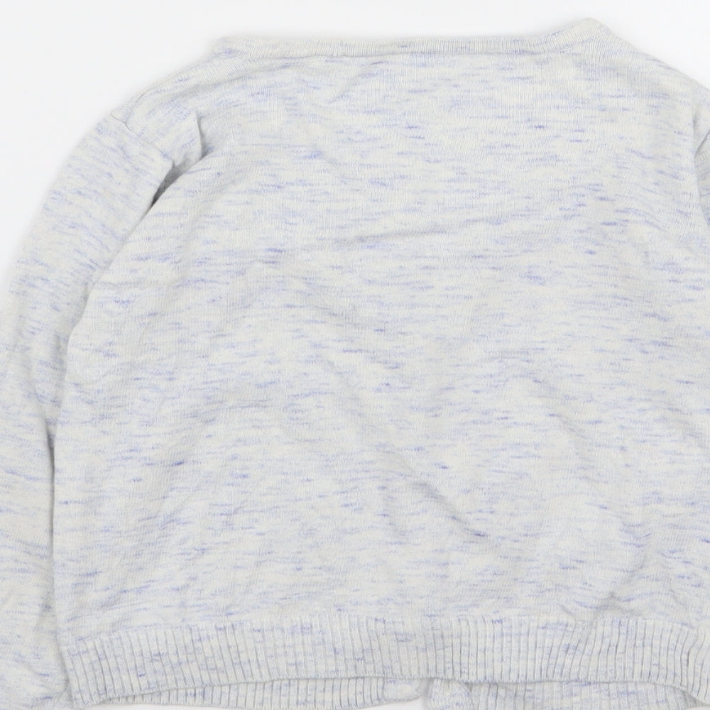 Nutmeg Girls Grey   Cardigan Jumper Size 7-8 Years