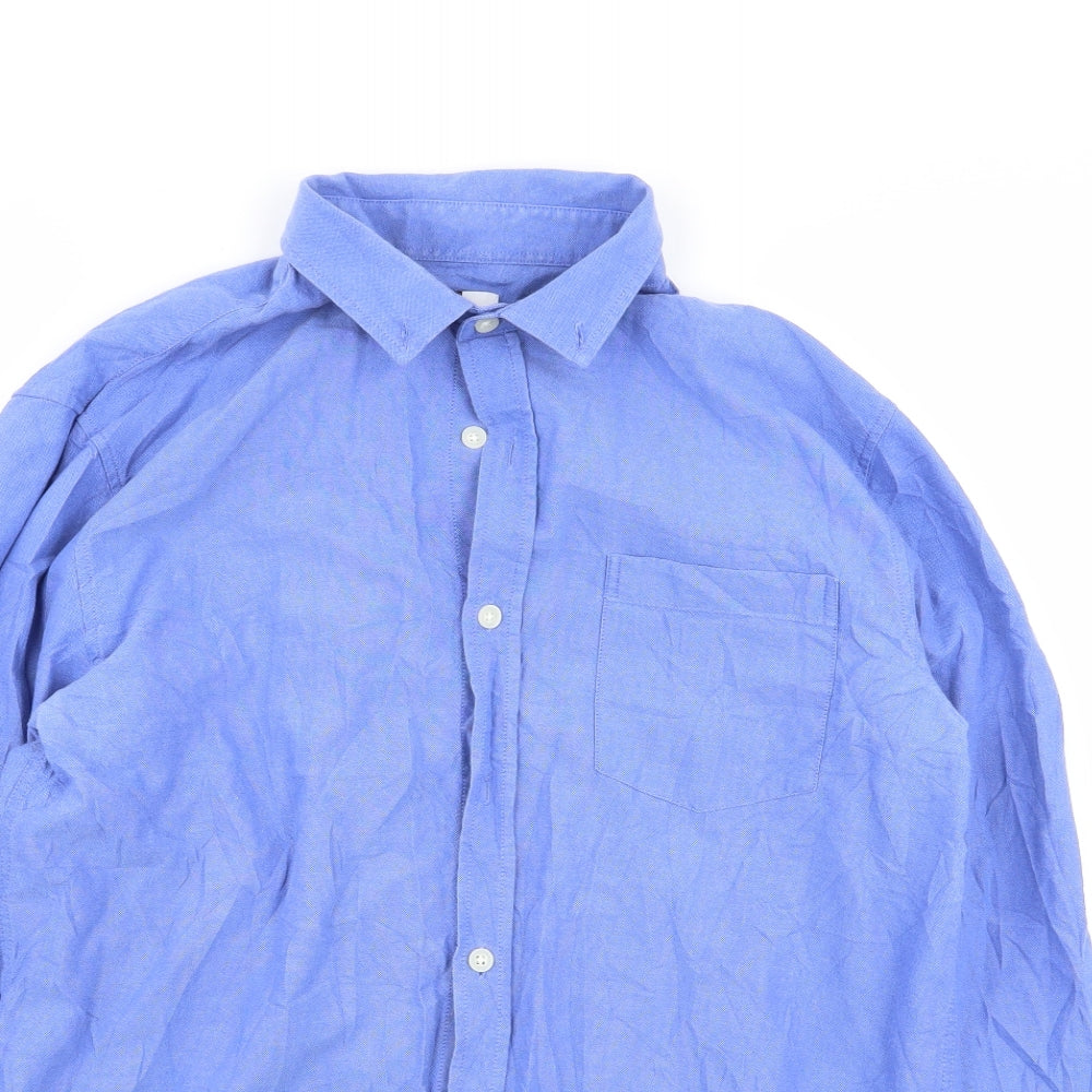 Topman Mens Blue    Button-Up Size M