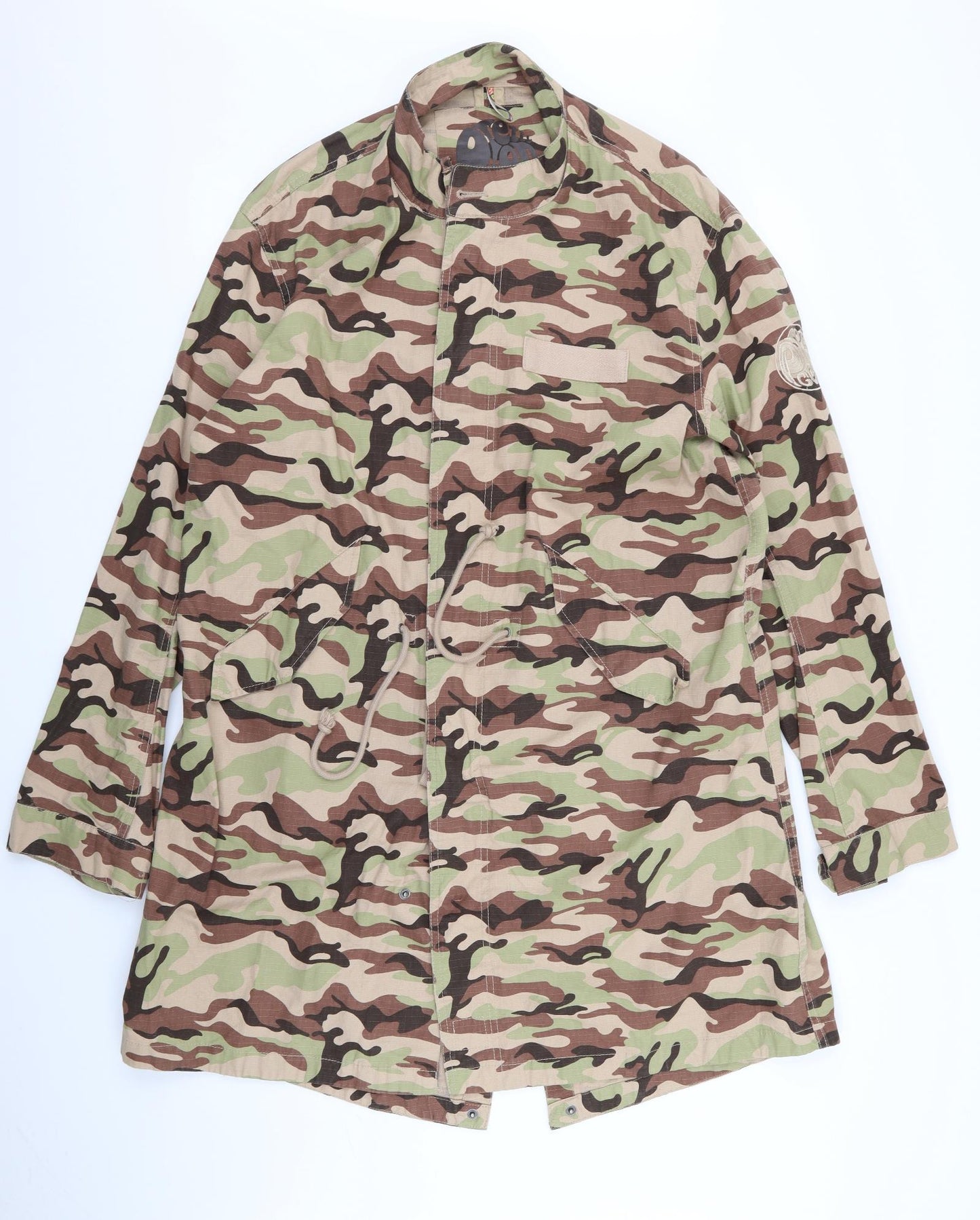 Pretty Green Mens Multicoloured Camouflage  Jacket Coat Size L