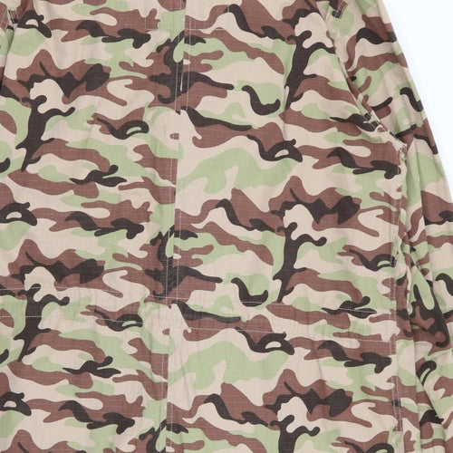 Pretty Green Mens Multicoloured Camouflage  Jacket Coat Size L