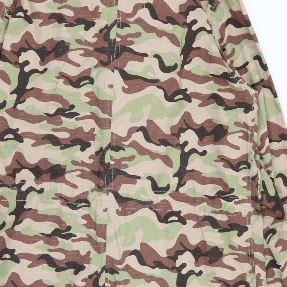 Pretty Green Mens Multicoloured Camouflage  Jacket Coat Size L