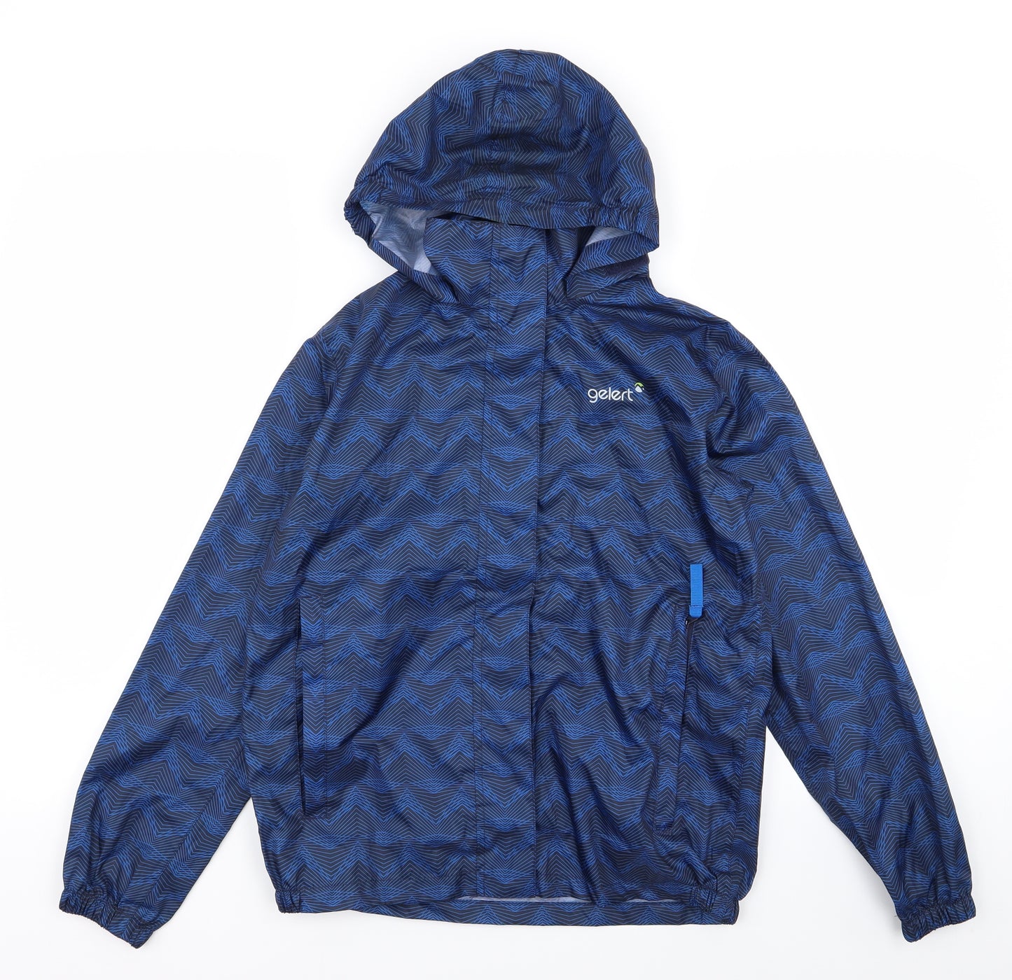 Gelert Boys Blue Geometric  Rain Coat Coat Size 11-12 Years