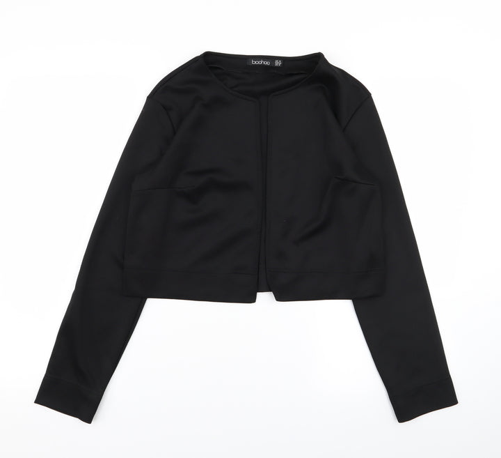Boohoo Womens Black Jacket Blazer Size 14