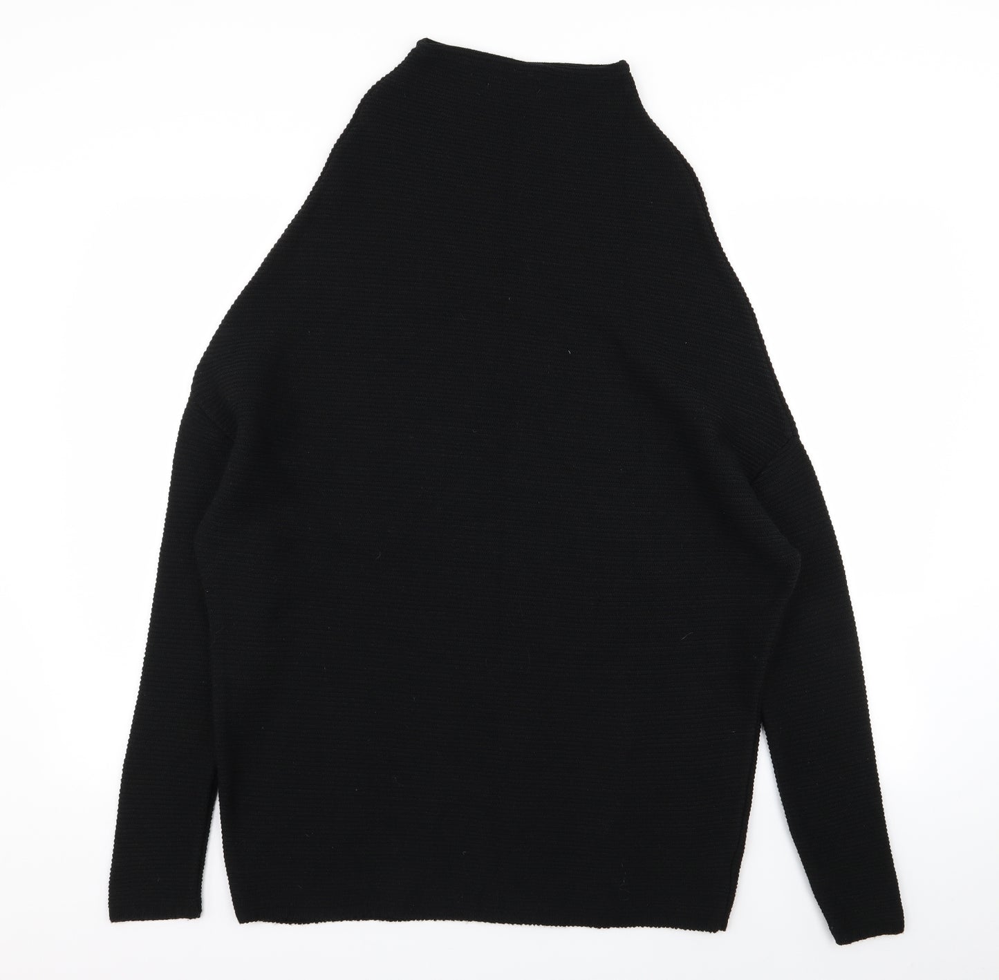 In the Style Womens Black  Rayon Pullover Jumper Size M