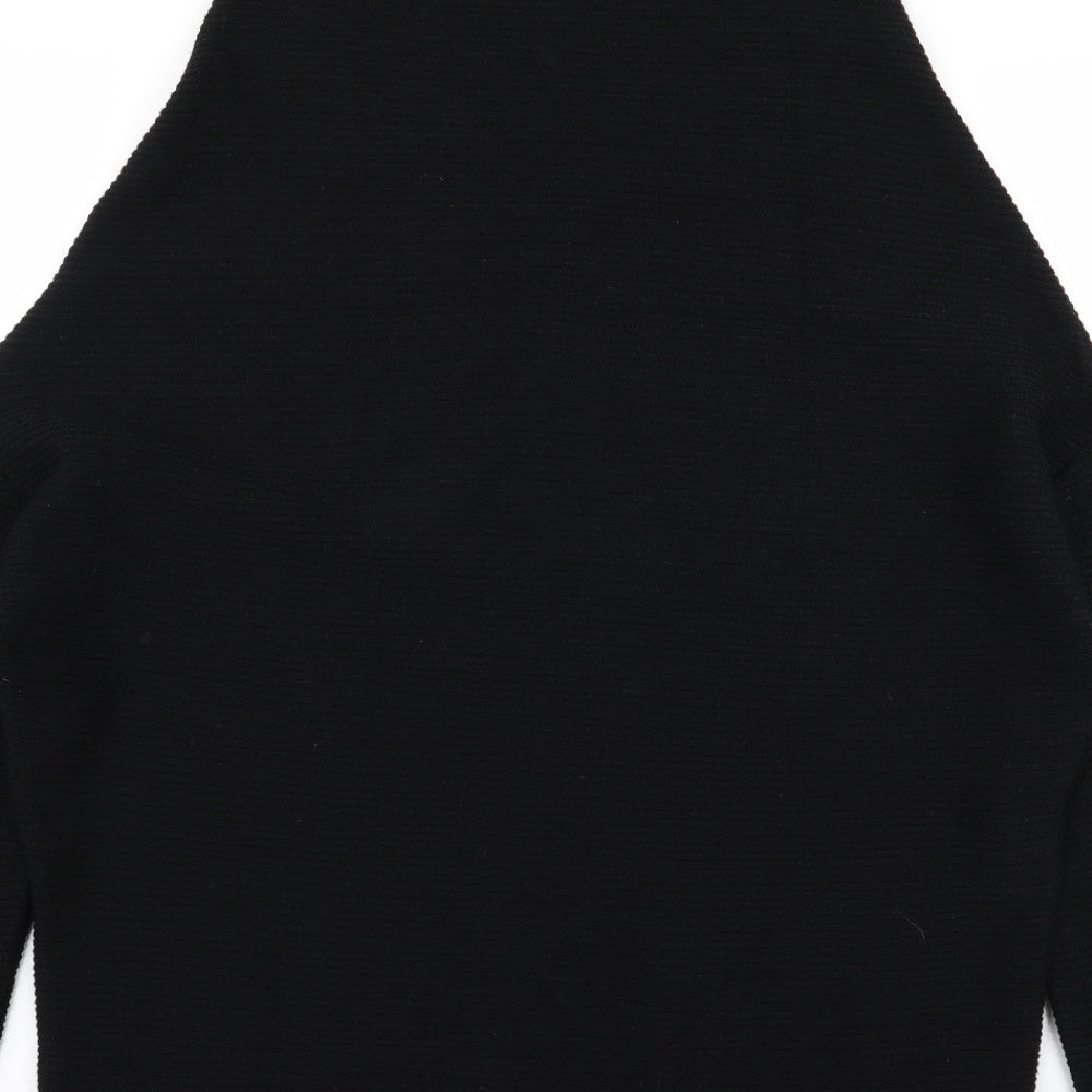 In the Style Womens Black  Rayon Pullover Jumper Size M