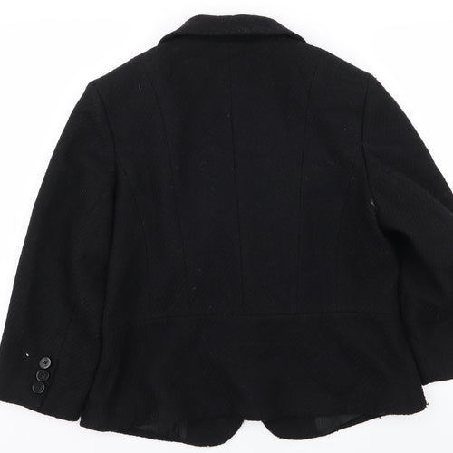 M&S Womens Black   Jacket Blazer Size 16