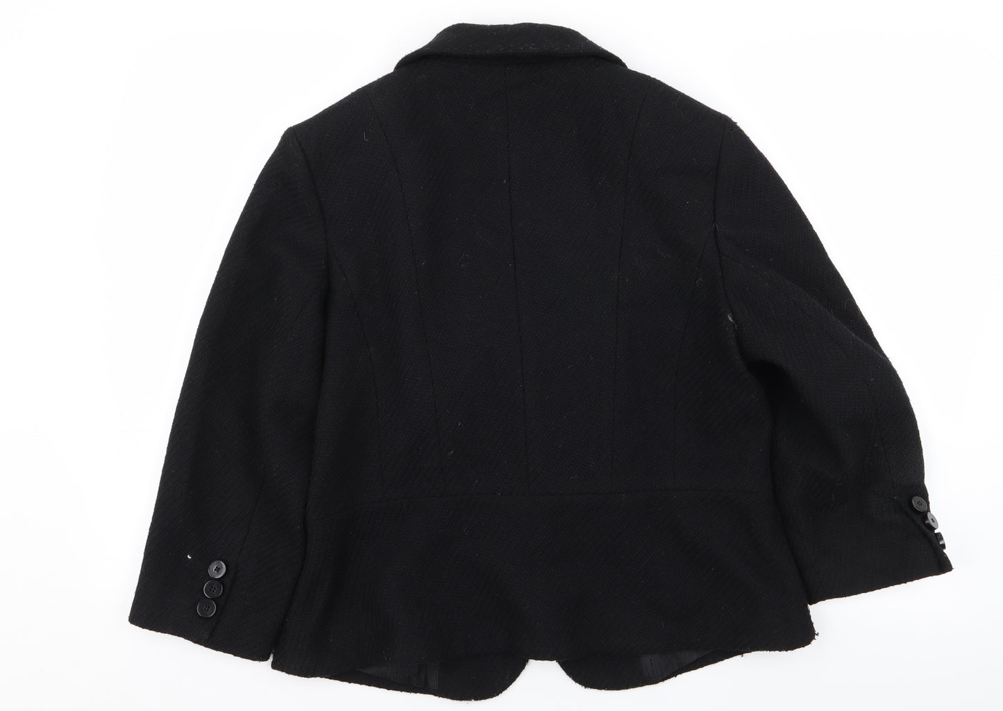 M&S Womens Black   Jacket Blazer Size 16