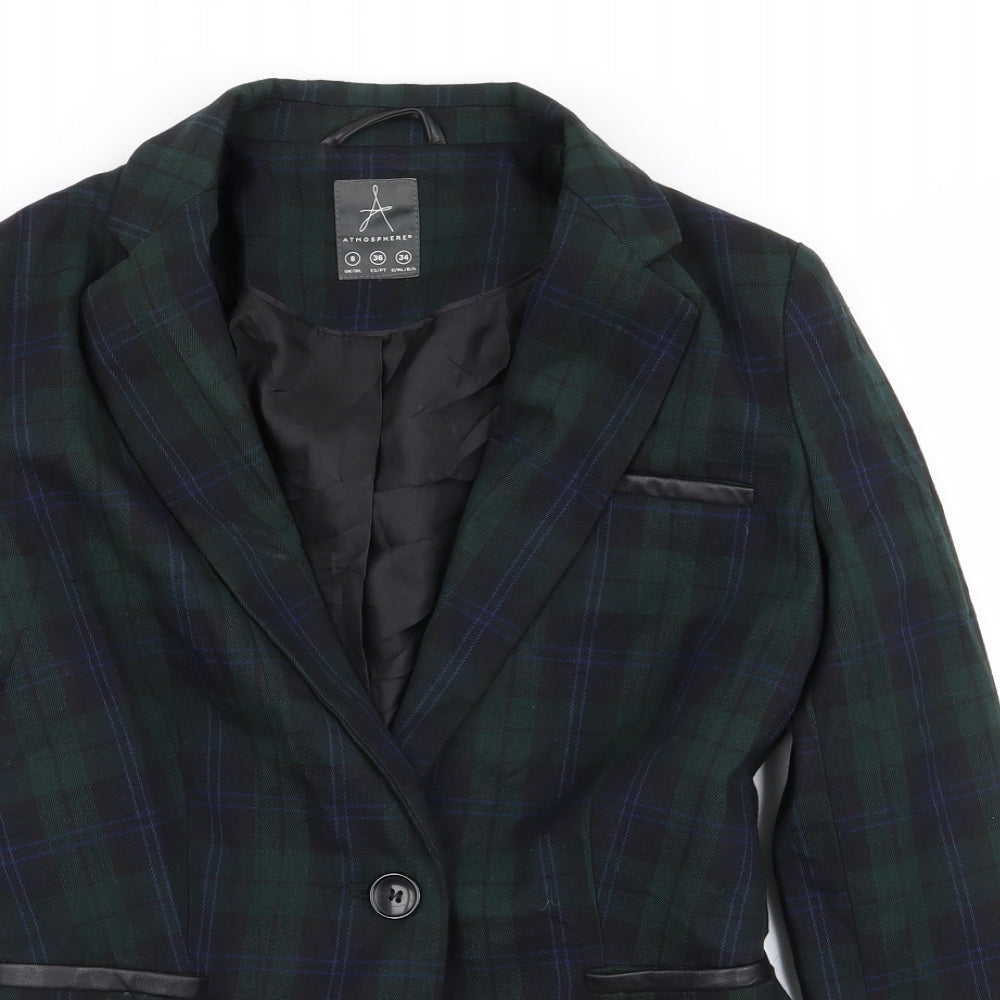 Primark Womens Multicoloured Check  Jacket Blazer Size 8