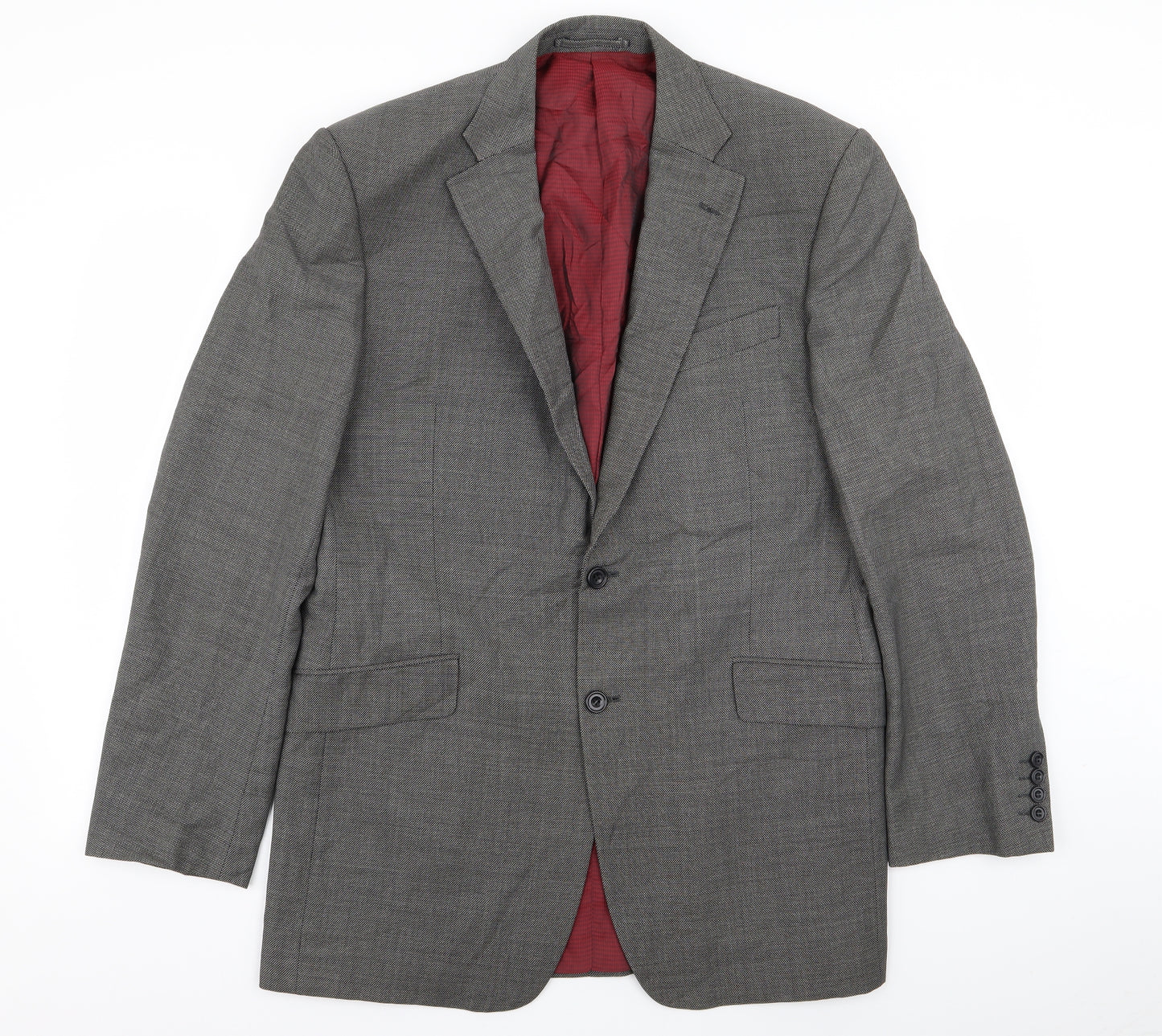 Alfred Brown Mens Grey   Jacket Blazer Size 40