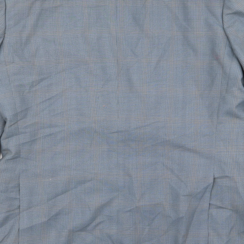 Skopes Mens Blue Check  Jacket Blazer Size 36