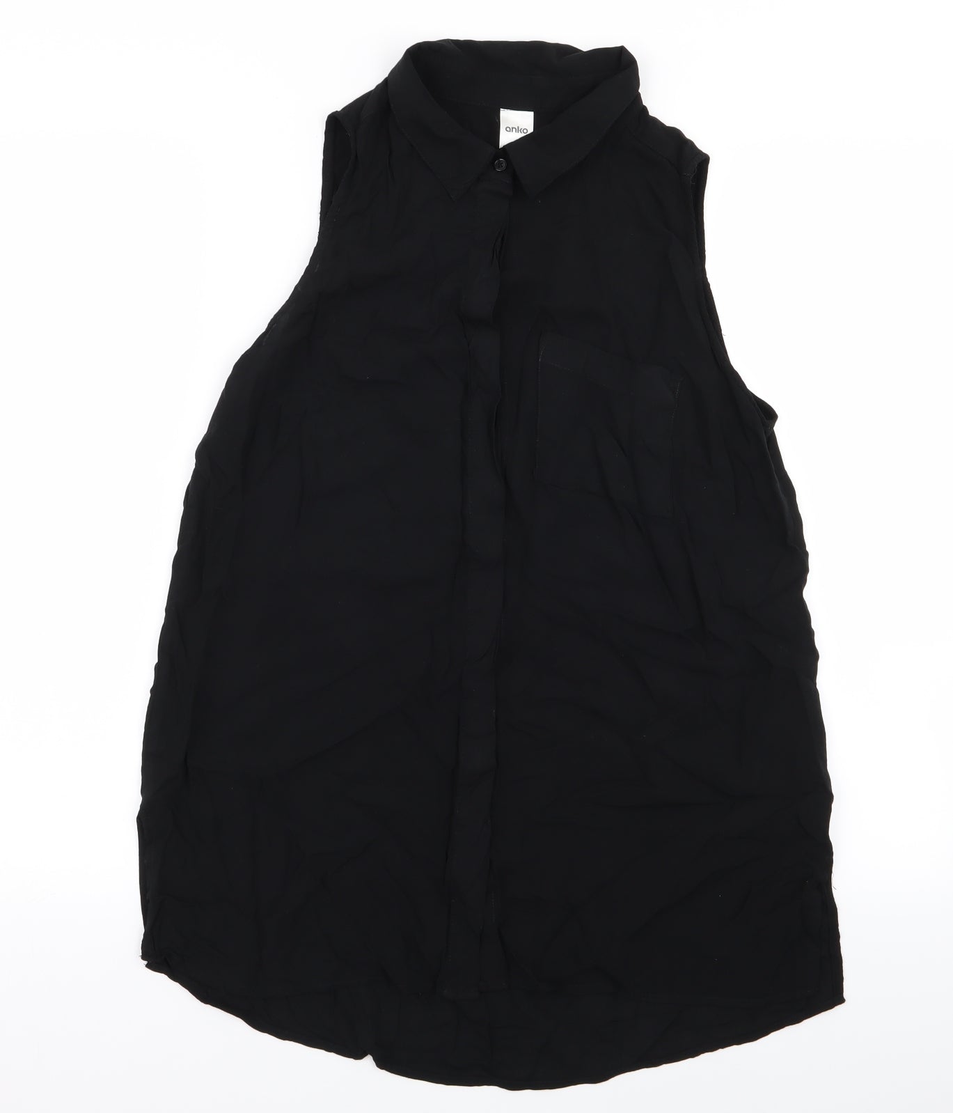anko Womens Black   Basic Button-Up Size 10