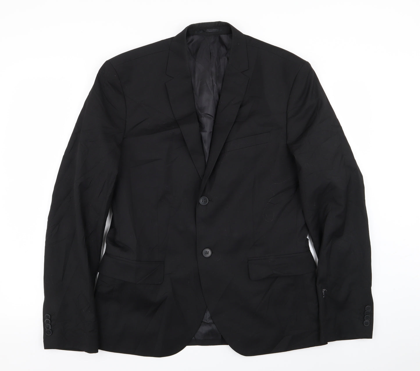 H&M Mens Black   Jacket Blazer Size 40