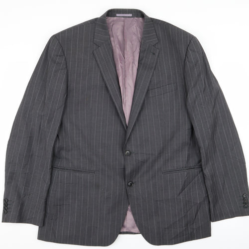 NEXT Mens Grey Striped  Jacket Blazer Size 44