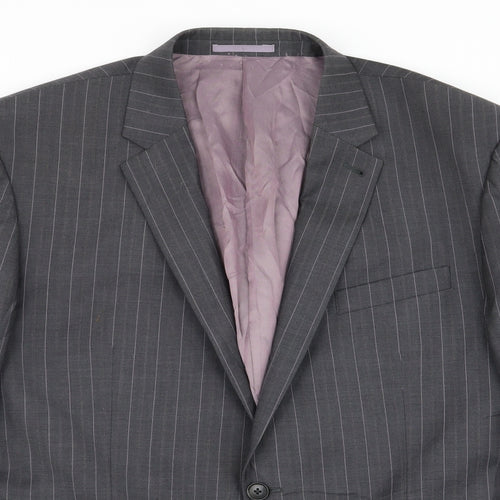 NEXT Mens Grey Striped  Jacket Blazer Size 44