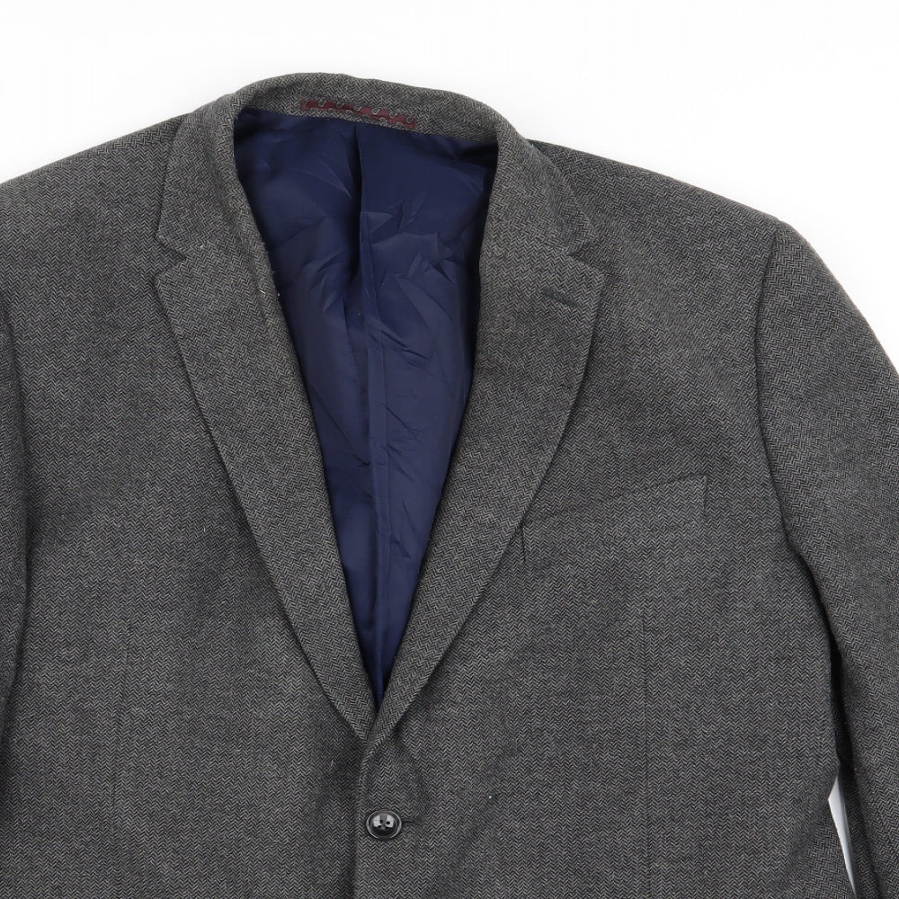 M&S Mens Grey   Jacket Blazer Size M