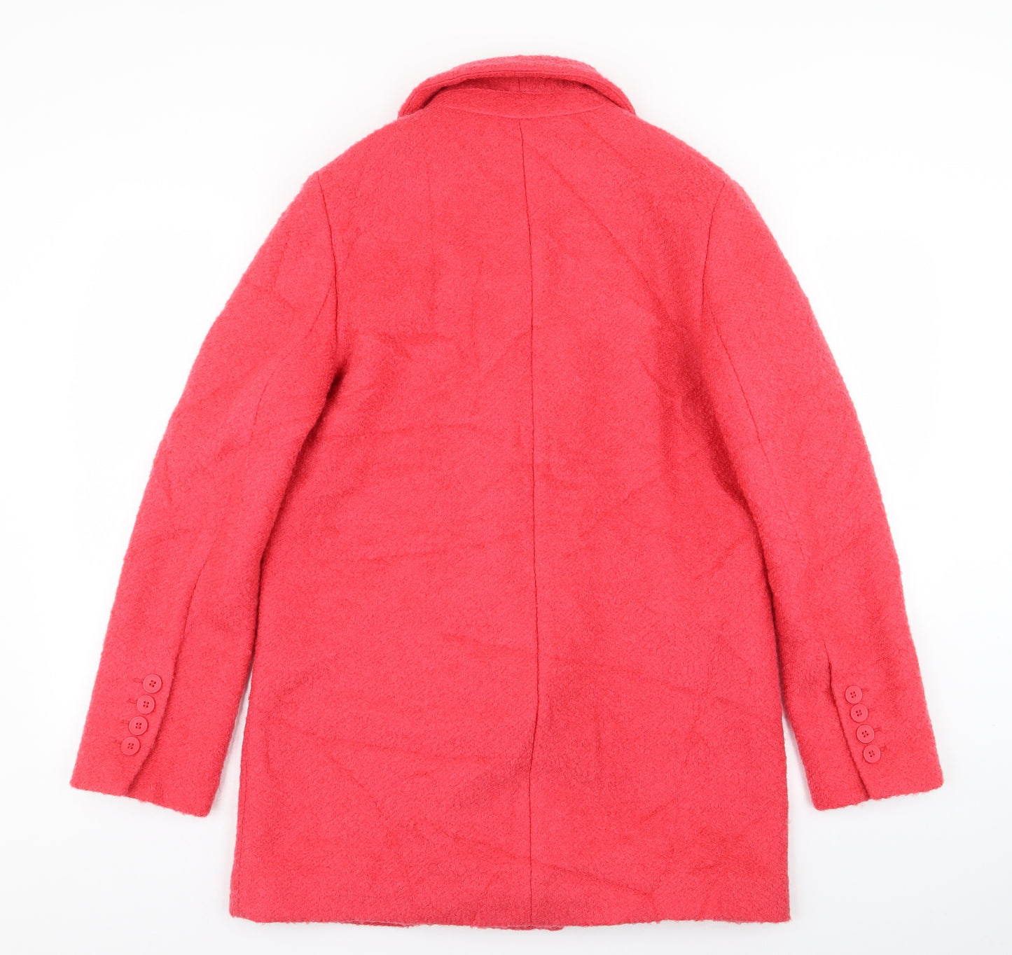 NEXT Womens Pink   Overcoat Coat Size 8