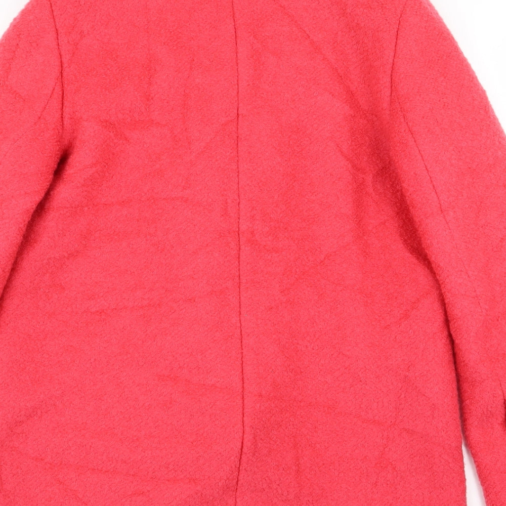 NEXT Womens Pink   Overcoat Coat Size 8
