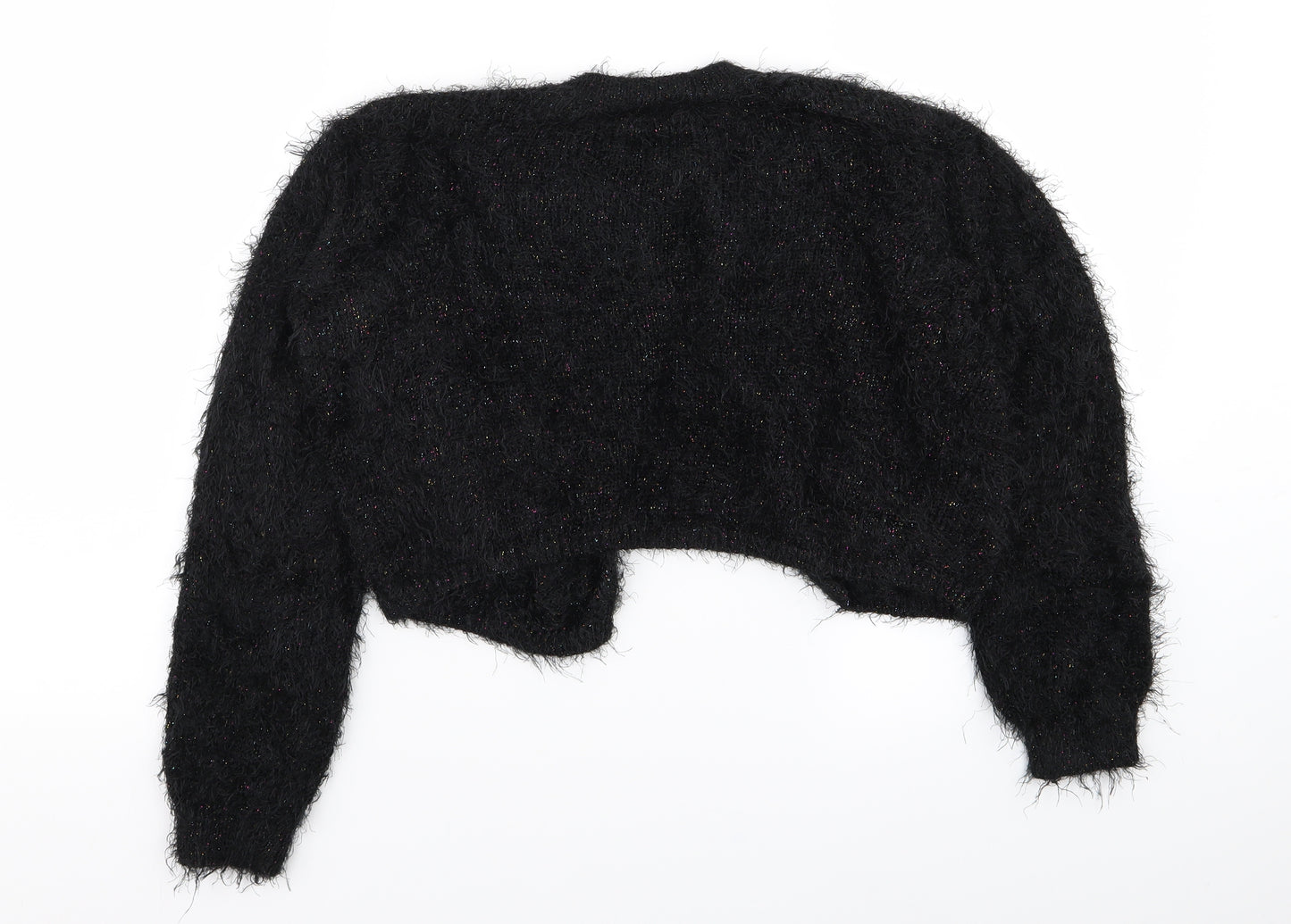 Asda George Girls Black   Cardigan Jumper Size 11-12 Years