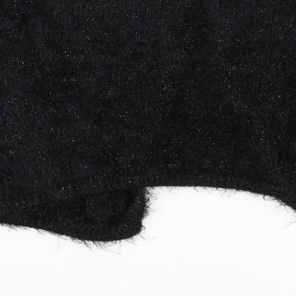 Asda George Girls Black   Cardigan Jumper Size 11-12 Years