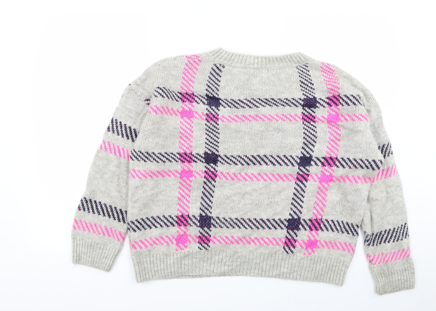 M&Co Womens Multicoloured Geometric  Pullover Jumper Size M