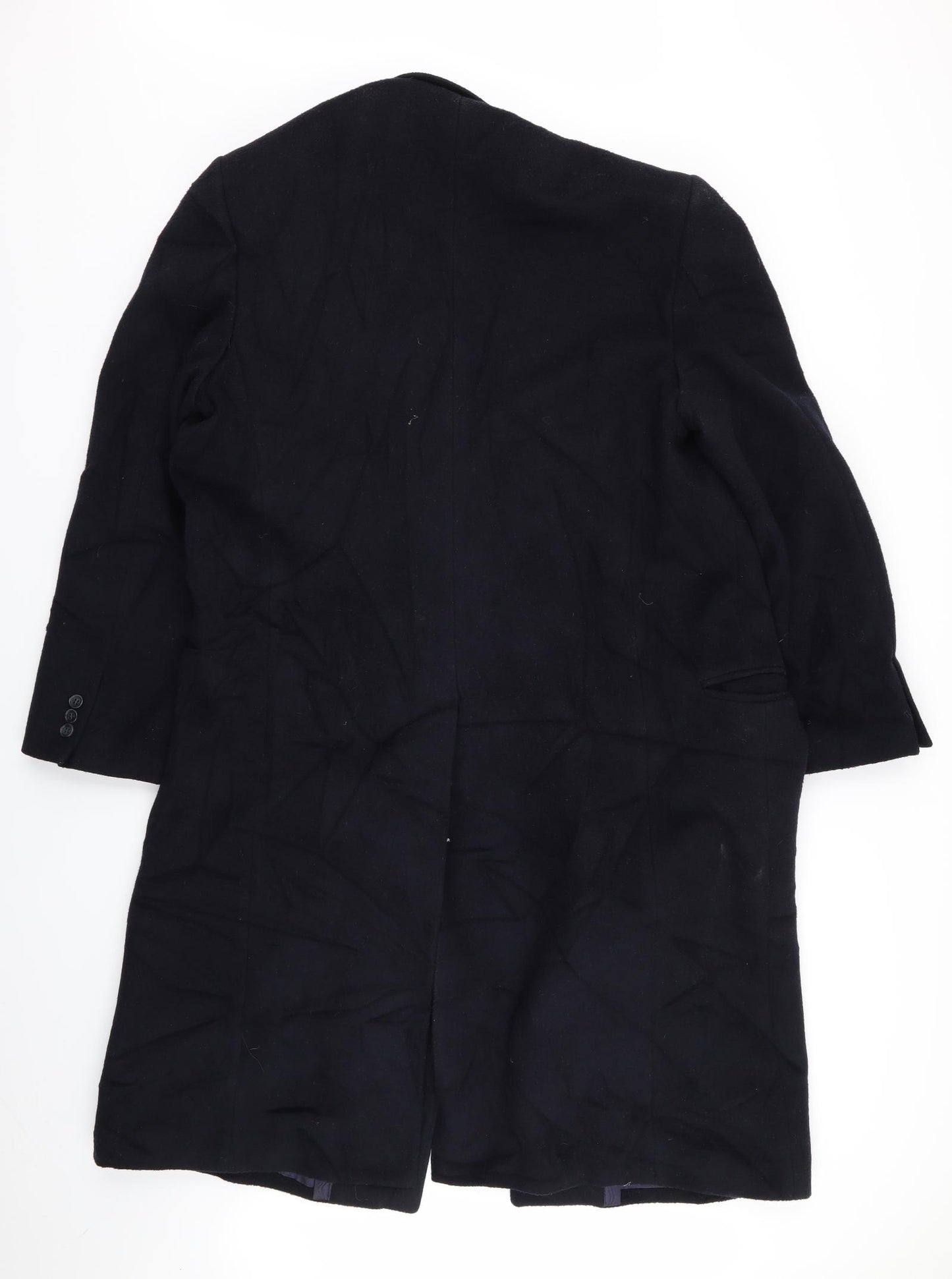 Preworn Mens Blue   Overcoat Coat Size M
