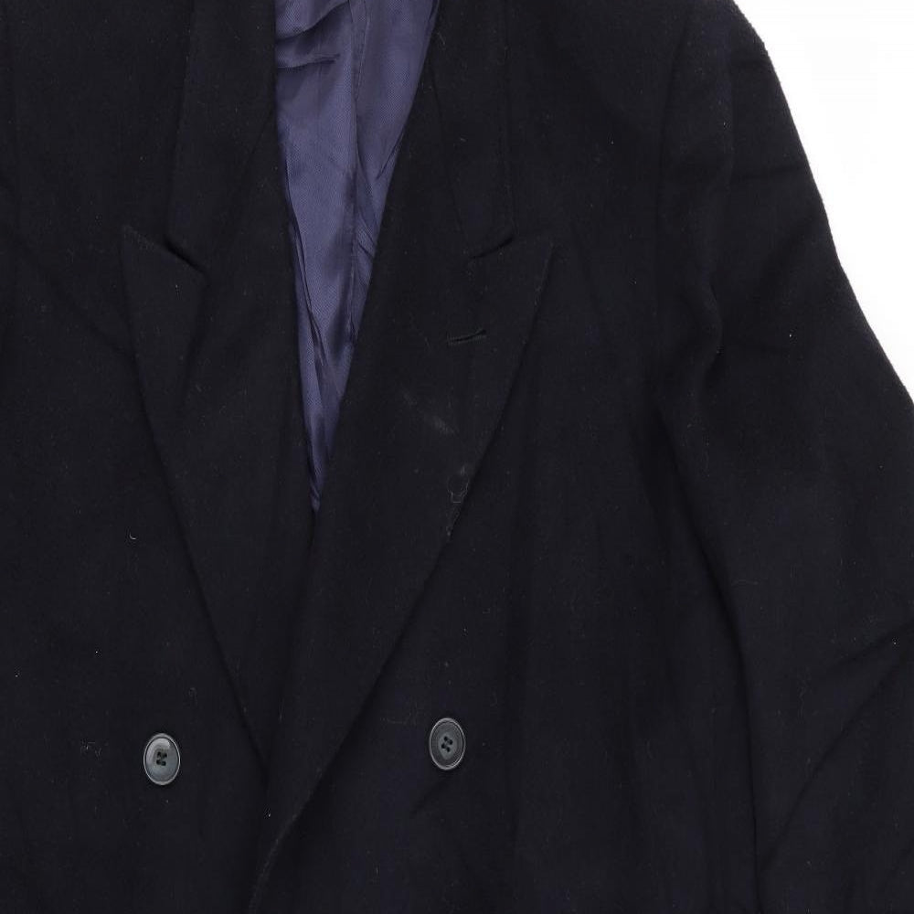Preworn Mens Blue   Overcoat Coat Size M
