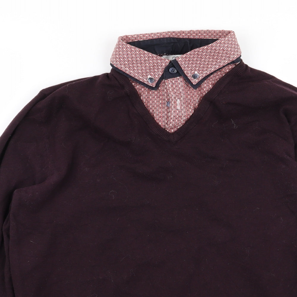 NEXT Mens Purple   Pullover Jumper Size M  - shirt/jumper