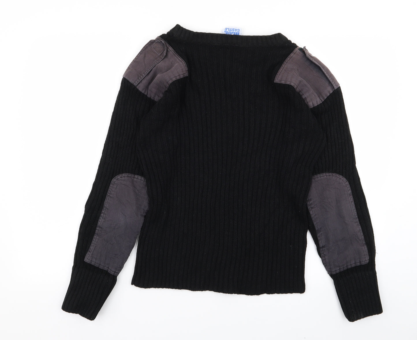 blue castle Mens Black   Pullover Jumper Size S