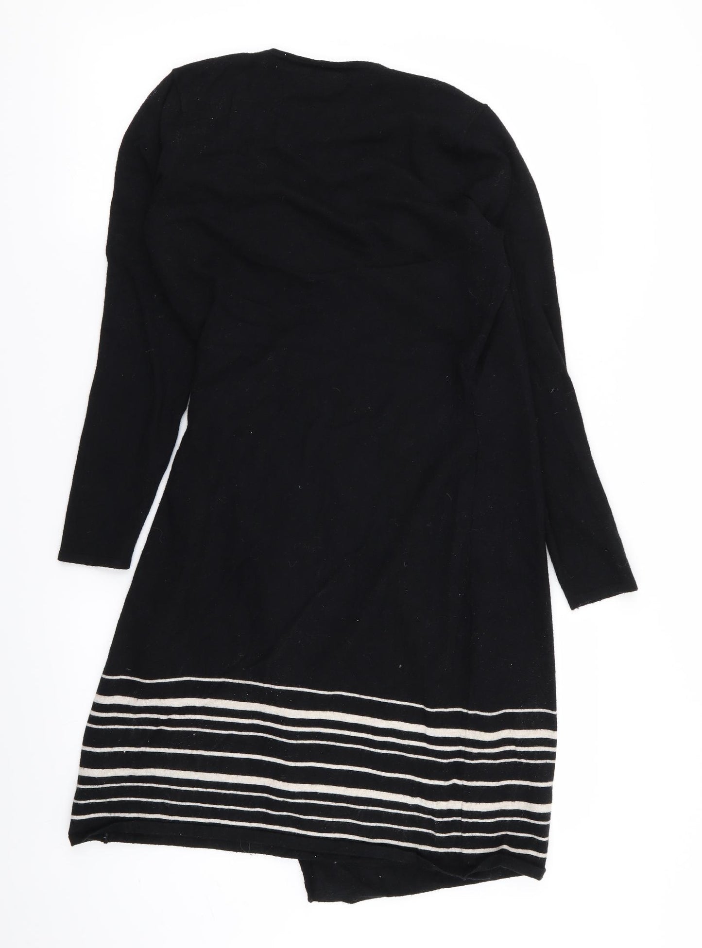 Monsoon Womens Black Striped  Jumper Dress  Size 12
