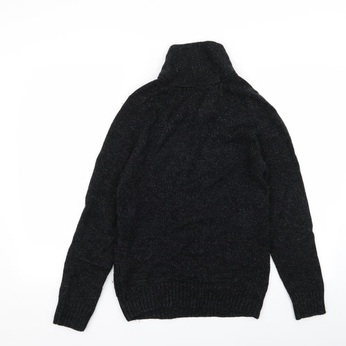 Peacocks Mens Black   Pullover Jumper Size S