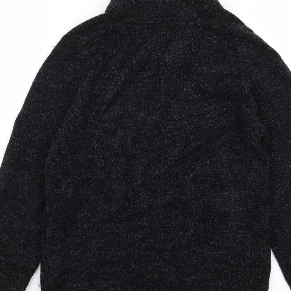 Peacocks Mens Black   Pullover Jumper Size S