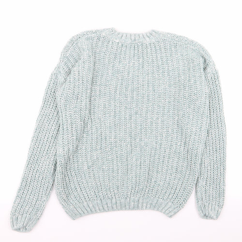 Peacocks Womens Green   Pullover Jumper Size S