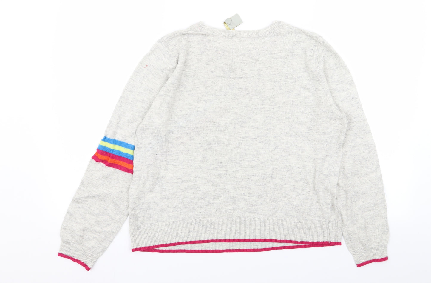 Oasis Womens Grey   Pullover Jumper Size L
