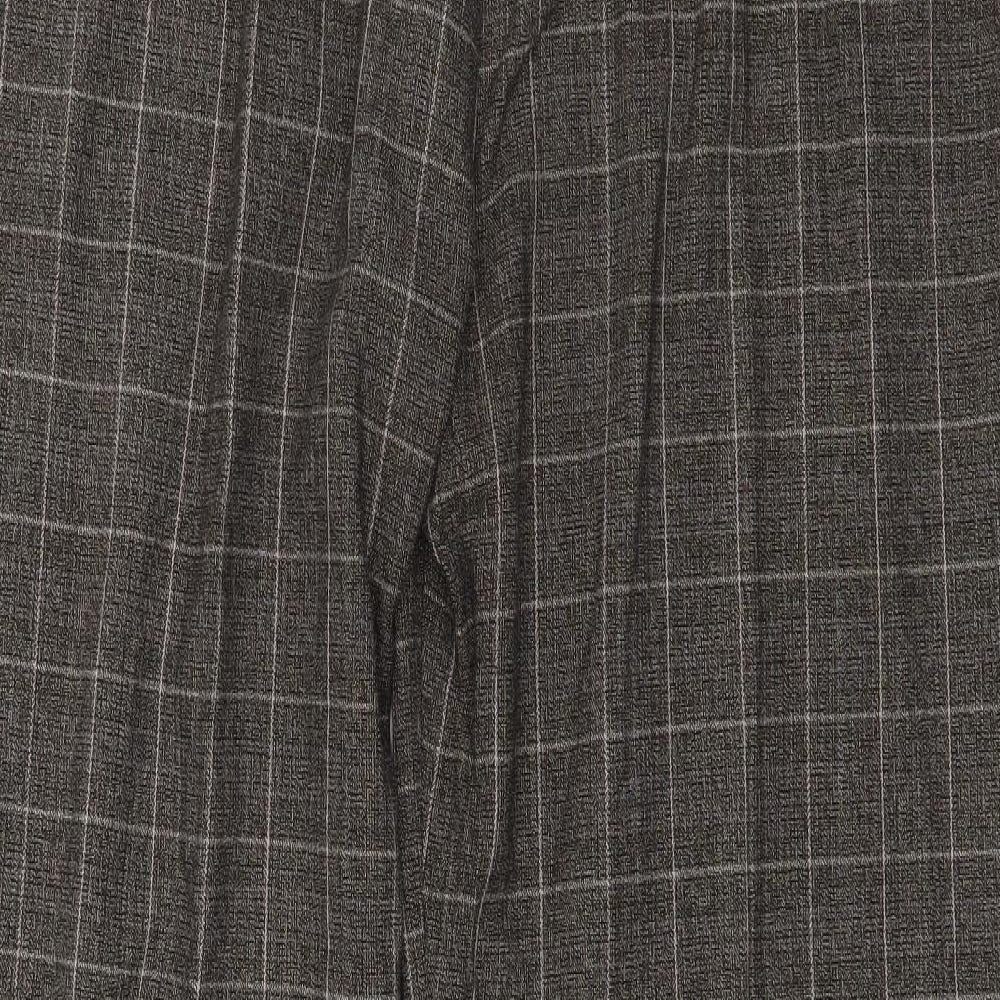 Dorothy Perkins Womens Brown Check  Trousers  Size 20 L32 in