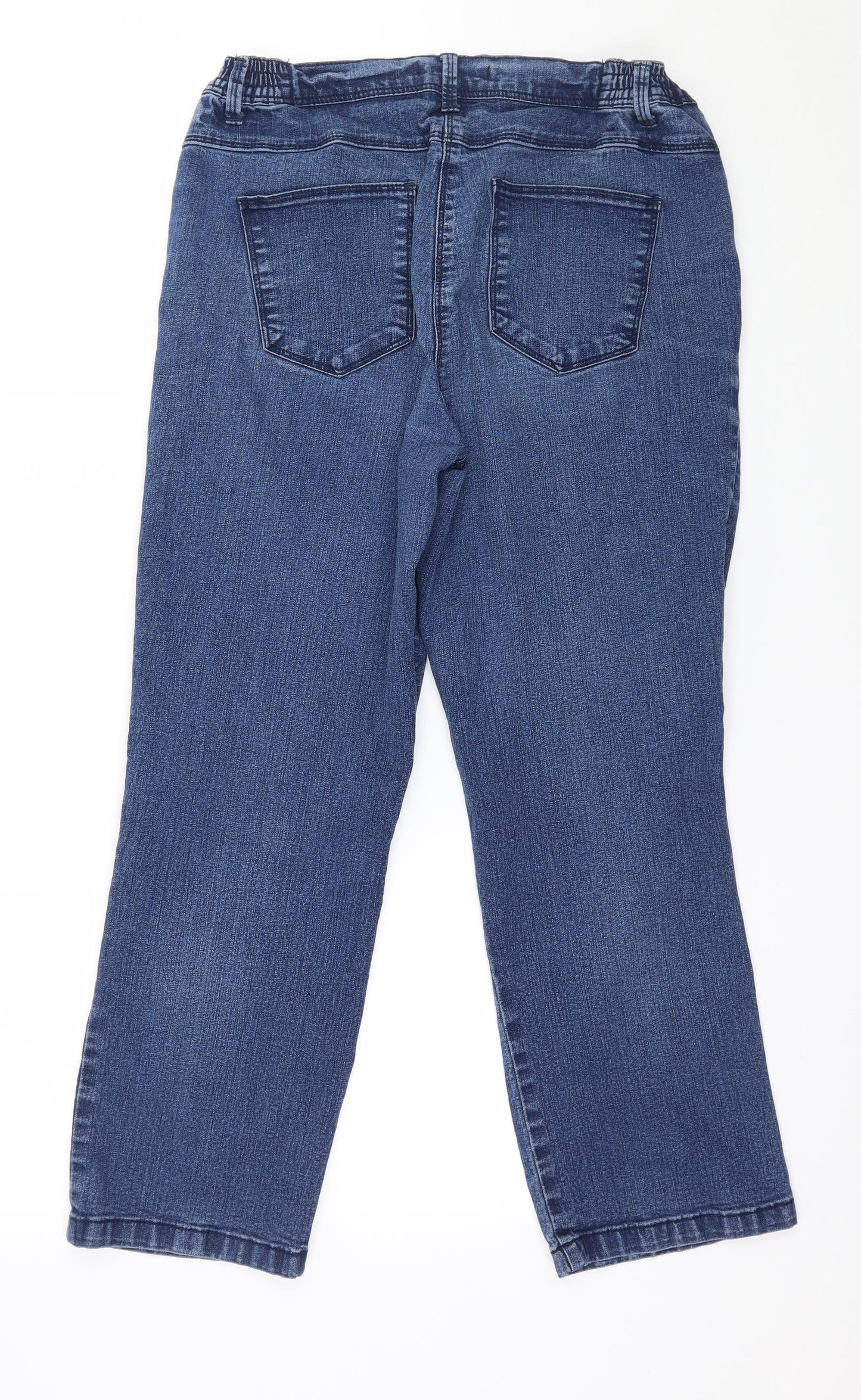 Preworb Womens Blue  Denim Straight Jeans Size 10 L24 in