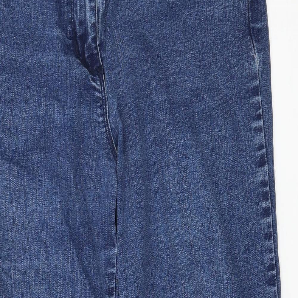 Preworb Womens Blue  Denim Straight Jeans Size 10 L24 in