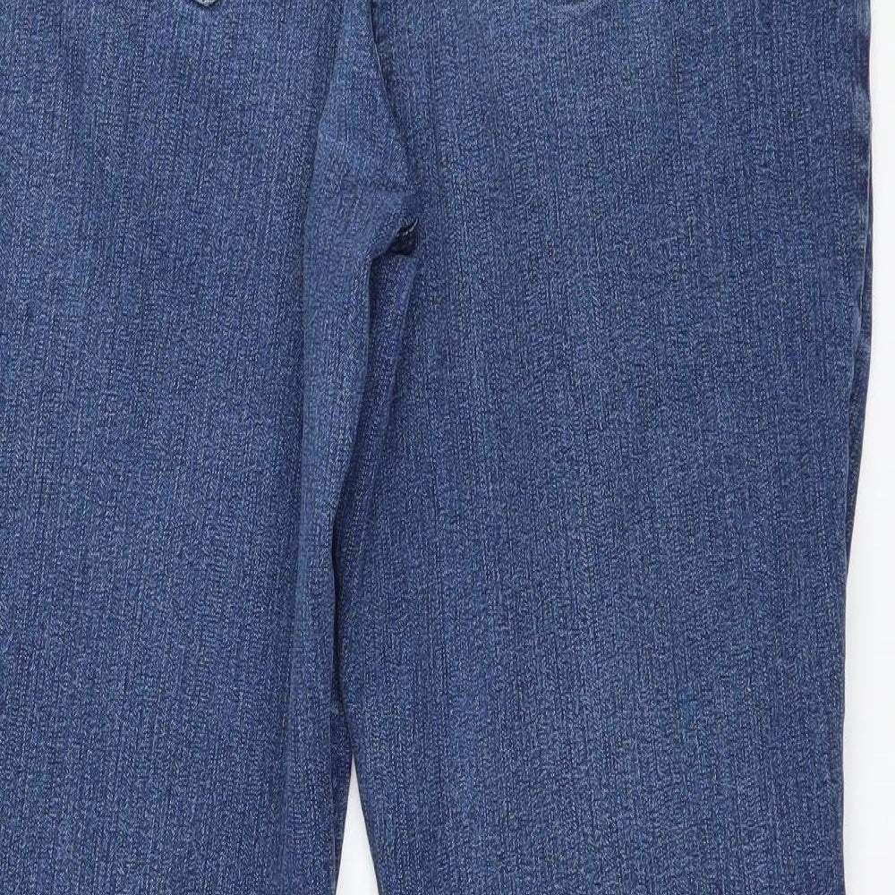 Preworb Womens Blue  Denim Straight Jeans Size 10 L24 in