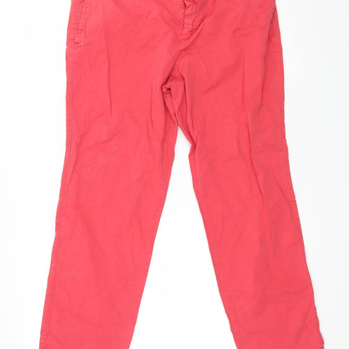 Preworn Womens Pink   Cropped Trousers Size 32 in L26 in
