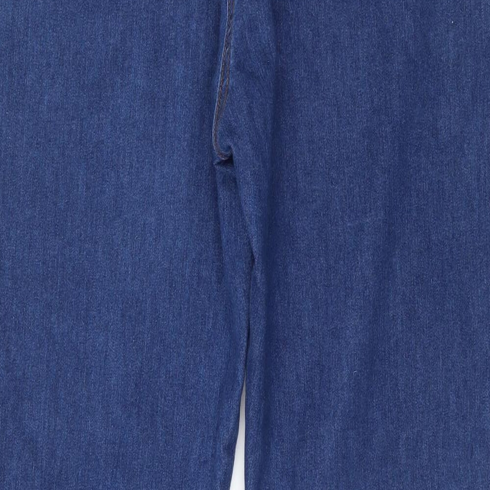M&Co Womens Blue  Denim Straight Jeans Size 20 L28 in