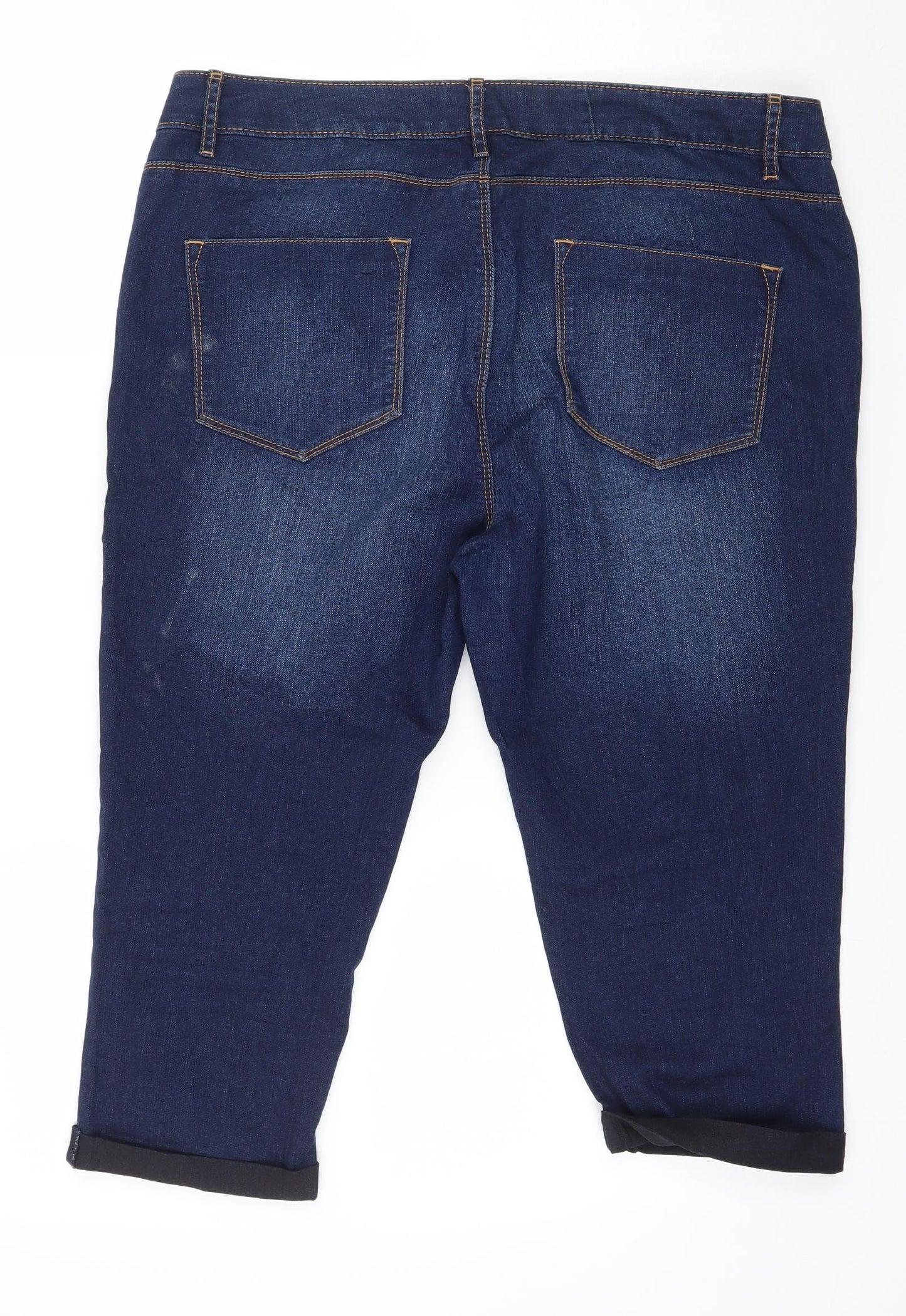 Dorothy Perkins Womens Blue  Denim Cropped Jeans Size 16 L20 in