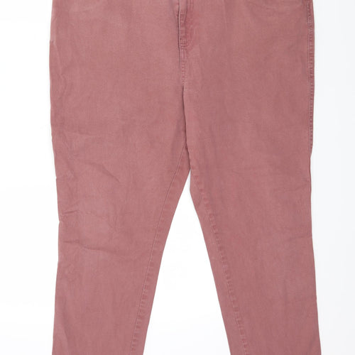 F&F Womens Pink  Denim Straight Jeans Size 36 in L27 in