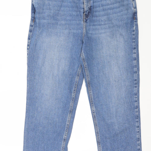 New Look Womens Blue  Denim Straight Jeans Size 14 L23 in