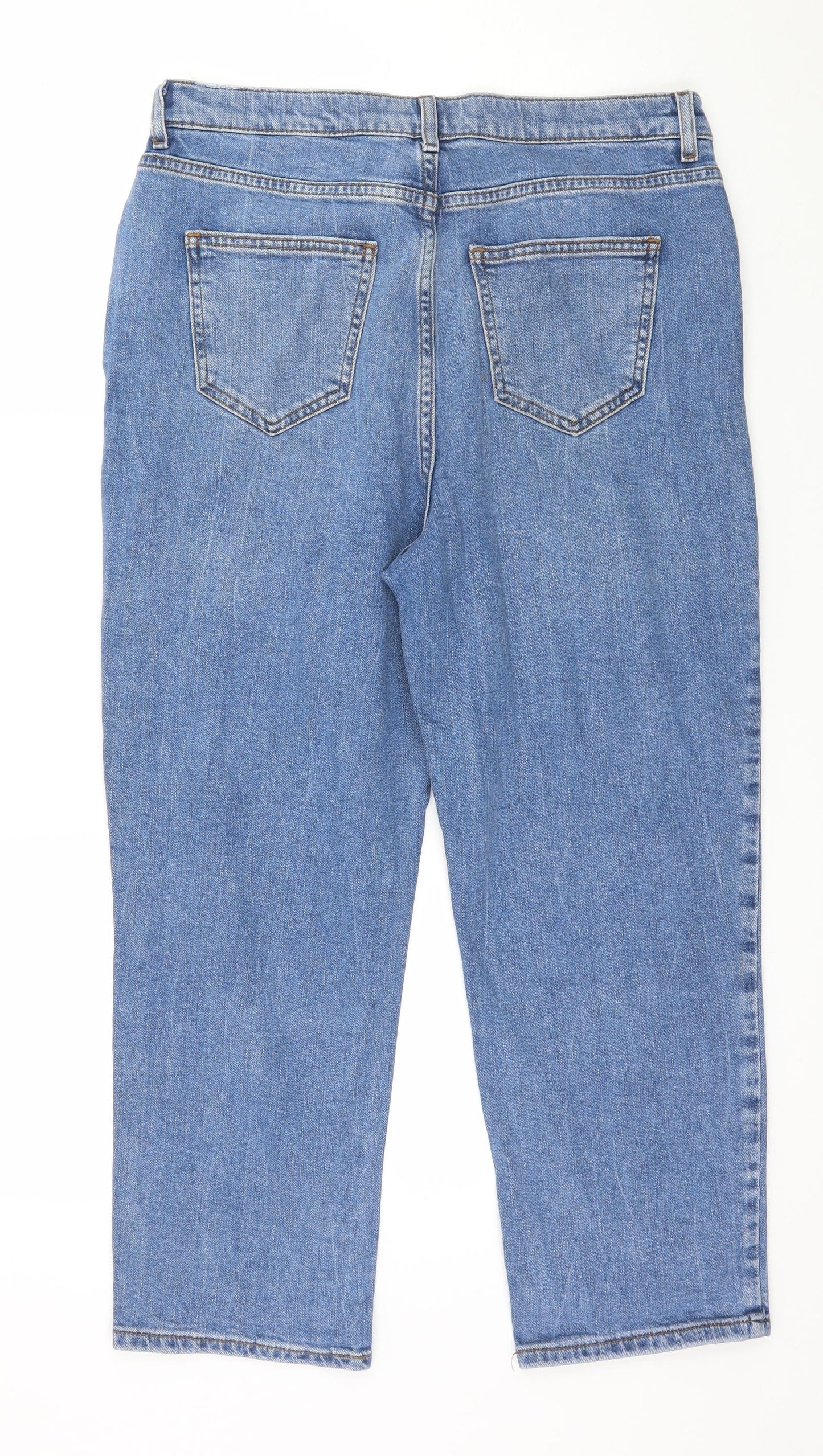New Look Womens Blue  Denim Straight Jeans Size 14 L23 in