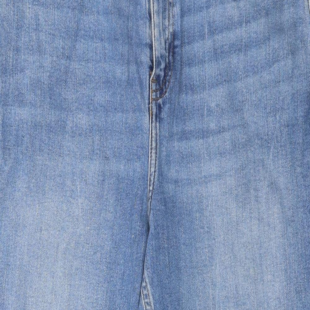 New Look Womens Blue  Denim Straight Jeans Size 14 L23 in