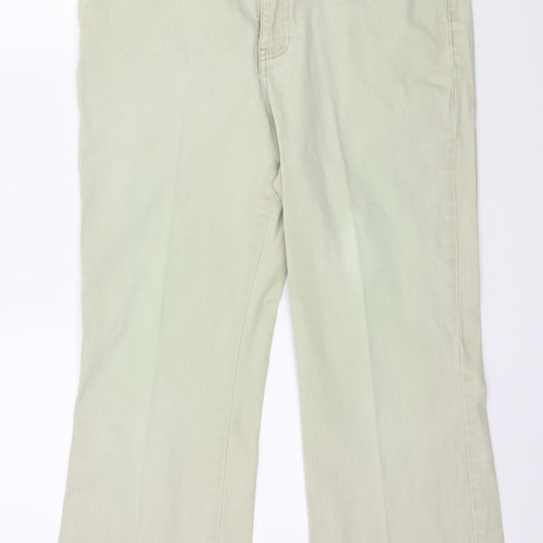 Papaya Womens Green  Denim Straight Jeans Size 36 in L27 in