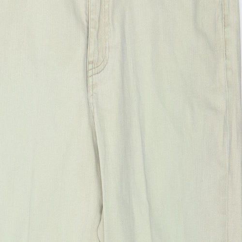 Papaya Womens Green  Denim Straight Jeans Size 36 in L27 in